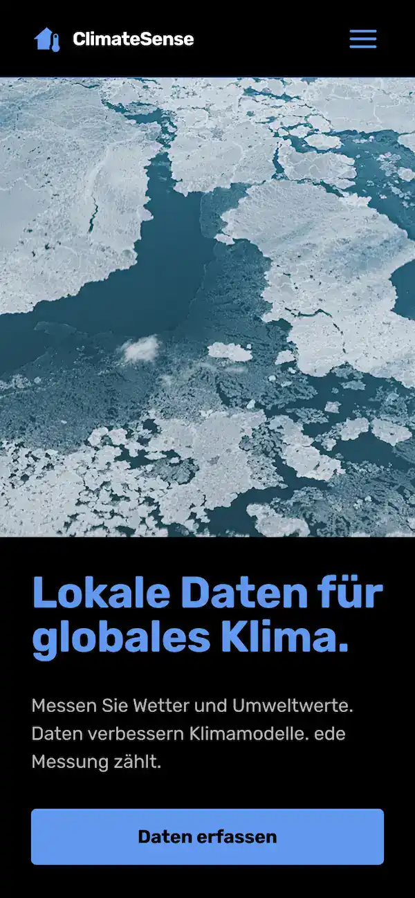 Mobile Ansicht der fAIr Research Startseite mit Logo, Slogan, Kurzbeschreibung und zwei Aktionsbuttons.